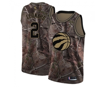 Youth Nike Toronto Raptors #2 Kawhi Leonard Swingman Camo Realtree Collection NBA Jersey