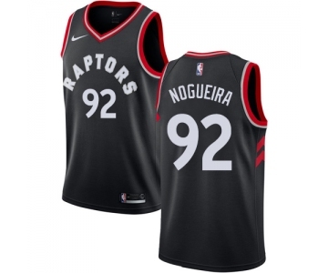 Youth Nike Toronto Raptors #92 Lucas Nogueira Swingman Black Alternate NBA Jersey Statement Edition