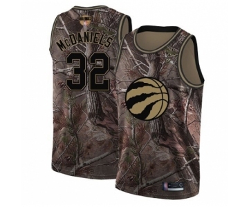 Youth Toronto Raptors #32 KJ McDaniels Swingman Camo Realtree Collection 2019 Basketball Finals Bound Jersey