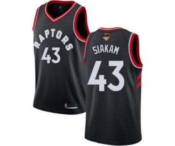 Youth Toronto Raptors #43 Pascal Siakam Swingman Black 2019 Basketball Finals Bound Jersey Statement Edition