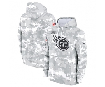 Men's Tennessee Titans 2024 Arctic Camo Salute To Service Club Fleece Pullover Hoodie