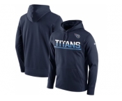 Men's Tennessee Titans Nike Navy Sideline Circuit Pullover Performance Hoodie