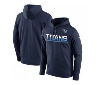Men's Tennessee Titans Nike Navy Sideline Circuit Pullover Performance Hoodie