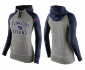 Women Nike Tennessee Titans Performance Hoodie Grey & Dark Blue_2