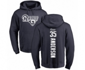 NFL Nike Los Angeles Rams #35 C.J. Anderson Navy Blue Backer Pullover Hoodie