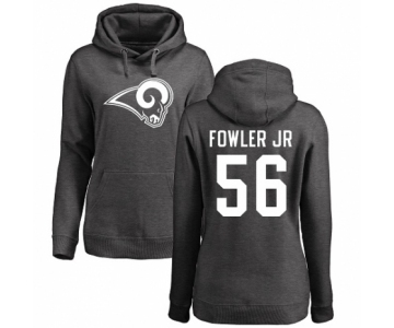 NFL Women's Nike Los Angeles Rams #56 Dante Fowler Jr Ash One Color Pullover Hoodie