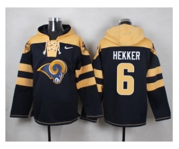 Nike St. Louis Rams #6 Johnny Hekker Navy Blue Player Pullover NFL Hoodie