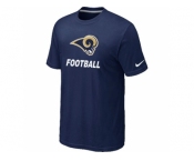 Men's St.Louis Rams Nike Cardinal Facility T-Shirt D.Blue