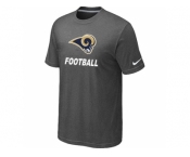 Men's St.Louis Rams Nike Cardinal Facility T-Shirt D.Grey