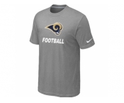 Men's St.Louis Rams Nike Cardinal Facility T-Shirt L.Grey