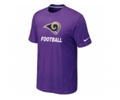 Men's St.Louis Rams Nike Cardinal Facility T-Shirt Purple