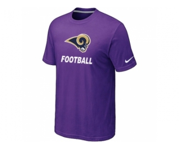 Men's St.Louis Rams Nike Cardinal Facility T-Shirt Purple