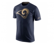 Men's St.Louis Rams Nike Navy Championship Drive Gold Collection Performance T-Shirt