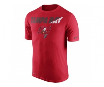 Men's Tampa Bay Buccaneers Nike Red Legend Staff Practice Performance T-Shirt