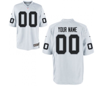 Youth Nike Nfl Jerseys Oakland Raiders Customized White Jersey