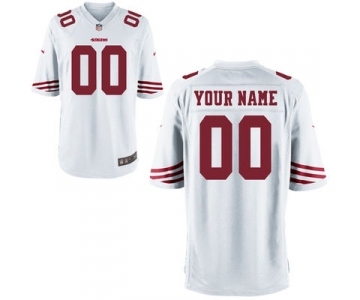 Youth Nike Nfl Jerseys San Francisco 49ers Customized White Jersey