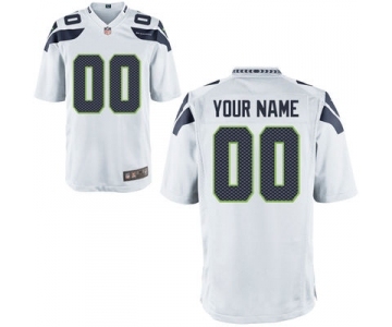 Youth Nike Nfl Jerseys Seattle Seahawks Customized White Jersey