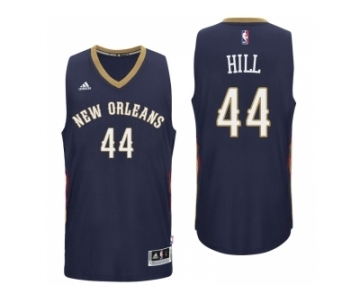Men New Orleans Pelicans #44 Solomon Hill 2016 Road Navy New Swingman Jersey