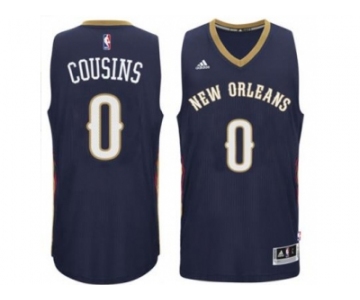 Men's New Orleans Pelicans #0 DeMarcus Cousins adidas Navy Player Swingman Jersey