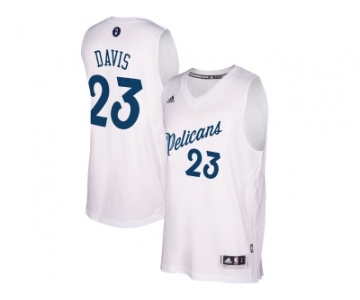 Men's New Orleans Pelicans #23 Anthony Davis White 2016 Christmas Day NBA Swingman Jersey