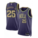 Men's New Orleans Pelicans #25 Trey Murphy III Purple 2024-25 City Ediiton Stitched Basketball Jersey