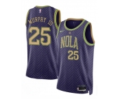 Men's New Orleans Pelicans #25 Trey Murphy III Purple 2024-25 City Ediiton Stitched Basketball Jersey