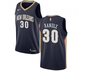 Men's Nike New Orleans Pelicans #30 Julius Randle Swingman Navy Blue NBA Jersey - Icon Edition