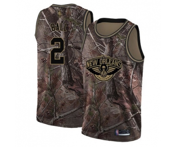 Pelicans #2 Lonzo Ball Camo Basketball Swingman Realtree Collection Jersey