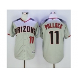Arizona Diamondbacks #11 A. J. Pollock Gray Brick New Cool Base Stitched Baseball Jersey