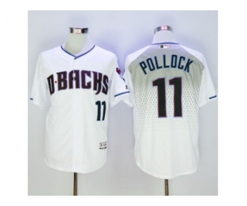 Arizona Diamondbacks #11 A. J. Pollock White Capri New Cool Base Stitched Baseball Jersey