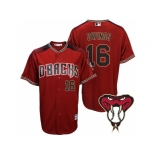 Arizona Diamondbacks #16 Chris Owings Red Cool Base Alternate Jersey