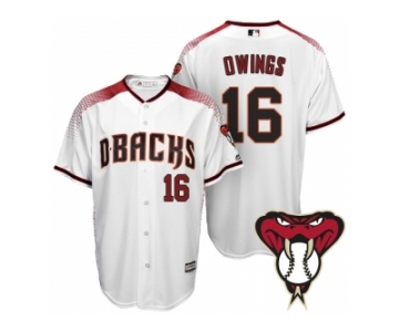 Arizona Diamondbacks #16 Chris Owings White Cool Base Home Jersey