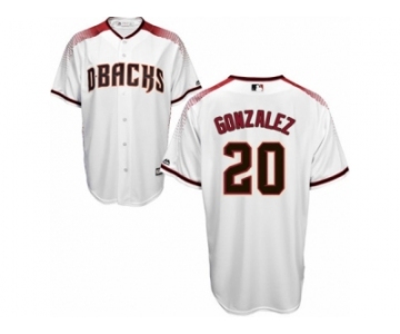 Arizona Diamondbacks #20 Luis Gonzalez Authentic White Home Cool Base MLB Jersey