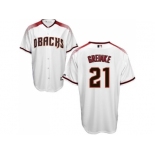 Arizona Diamondbacks #21 Zack Greinke White Brick New Cool Base Stitched Baseball Jersey