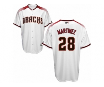 Arizona Diamondbacks #28 J. D. Martinez Replica White Home Cool Base MLB Jersey