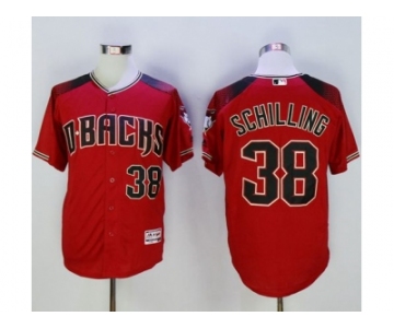 Arizona Diamondbacks #38 Curt Schilling Red Brick New Cool Base Stitched Baseball Jersey
