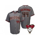 Arizona Diamondbacks #44 Paul Goldschmidt Gray Cool Base Road Jersey