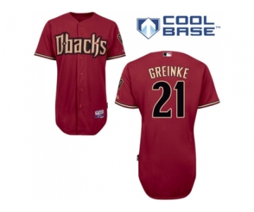MLB Arizona Diamondbacks #21 Red Zack Greinke Mens Jersey