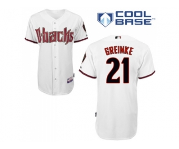 MLB Arizona Diamondbacks #21 White Zack Greinke Mens Jersey