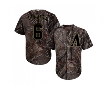 Men Arizona Diamondbacks #6 David Peralta Camo Realtree Collection Cool Base Stitched MLB Jersey