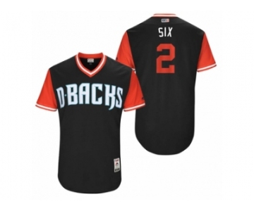 Men's 2017 Little League World Series Diamondbacks Jeff Mathis #2 Six Black Jersey