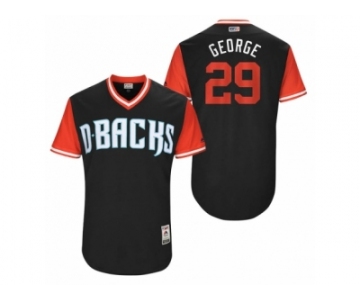Men's 2017 Little League World Series Diamondbacks Jorge De La Rosa #29 George Black Jersey
