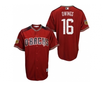 Men's Arizona Diamondbacks #16 Chris Owings 2017 Spring Training Cool Base Stitched MLB Jersey