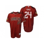 Men's Arizona Diamondbacks #24 Yasmany Tomas 2017 Spring Training Flex Base Authentic Collection Stitched Baseball Jersey