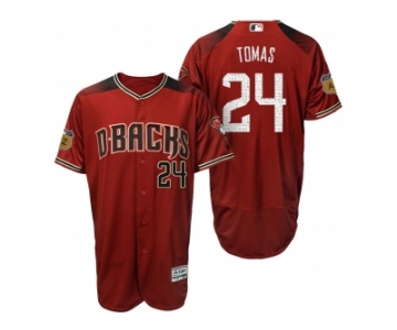 Men's Arizona Diamondbacks #24 Yasmany Tomas 2017 Spring Training Flex Base Authentic Collection Stitched Baseball Jersey