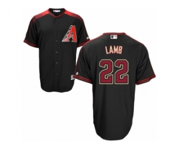 Men's Majestic Arizona Diamondbacks #22 Jake Lamb Authentic Black Brick Alternate Cool Base MLB Jersey
