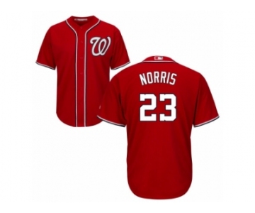 Men's Majestic Washington Nationals #23 Derek Norris Replica Red Alternate 1 Cool Base MLB Jersey