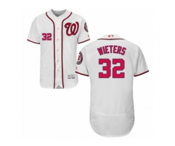 Men's Majestic Washington Nationals #32 Matt Wieters White Flexbase Authentic Collection MLB Jersey
