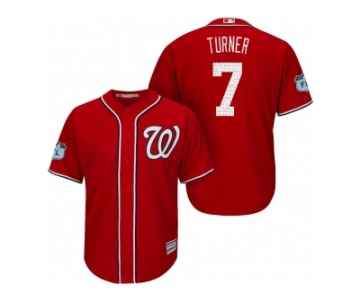 Men's Washington Nationals #7 Trea Turner 2017 Spring Training Cool Base Stitched MLB Jersey
