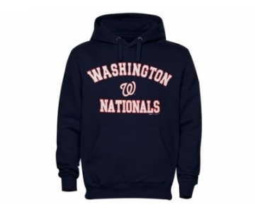 Washington Nationals Fastball Fleece Pullover Navy Blue MLB Hoodie